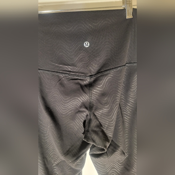 Lululemon Align High-Rise Pant 25" Aqueous Emboss Black - Picture 8 of 9